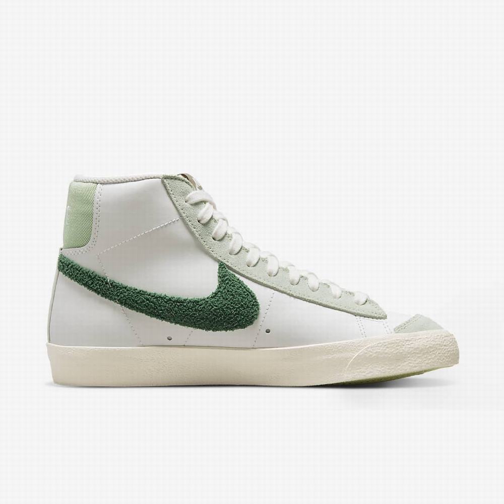 Tenisky Nike Blazer Mid '77 Vintage Damske Biele Svetlo Strieborne Oranžové Zelene | SK348152