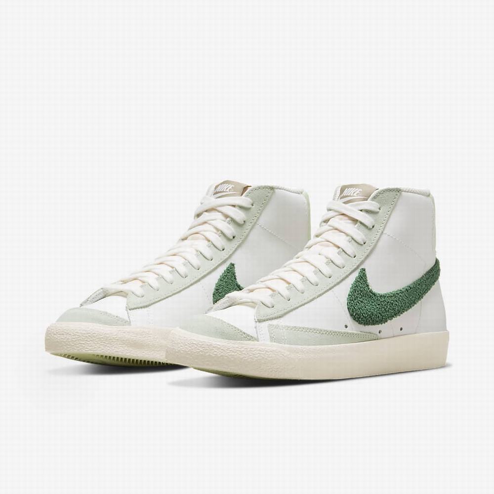 Tenisky Nike Blazer Mid '77 Vintage Damske Biele Svetlo Strieborne Oranžové Zelene | SK348152