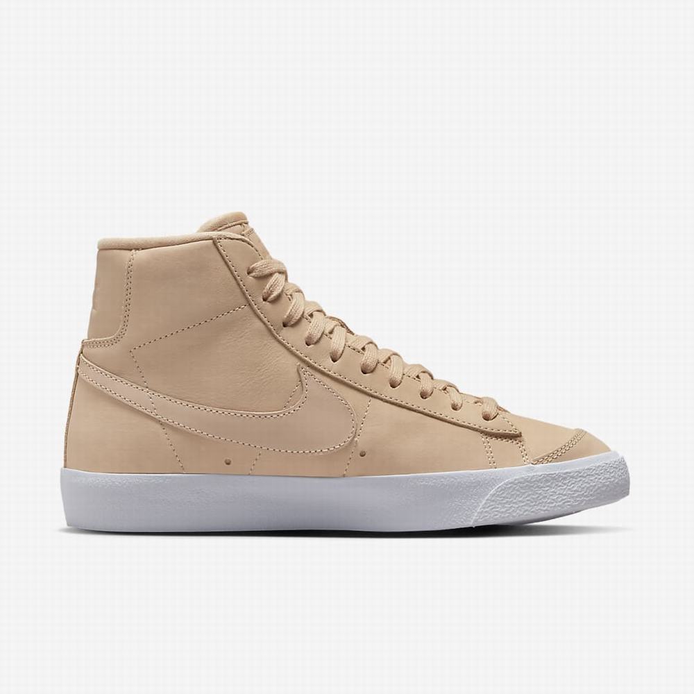 Tenisky Nike Blazer Mid Premium Damske Hnede Biele Hnede | SK158497