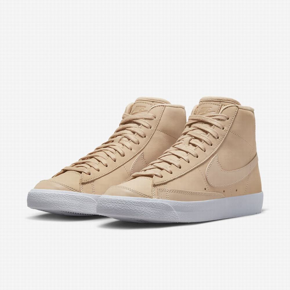 Tenisky Nike Blazer Mid Premium Damske Hnede Biele Hnede | SK158497