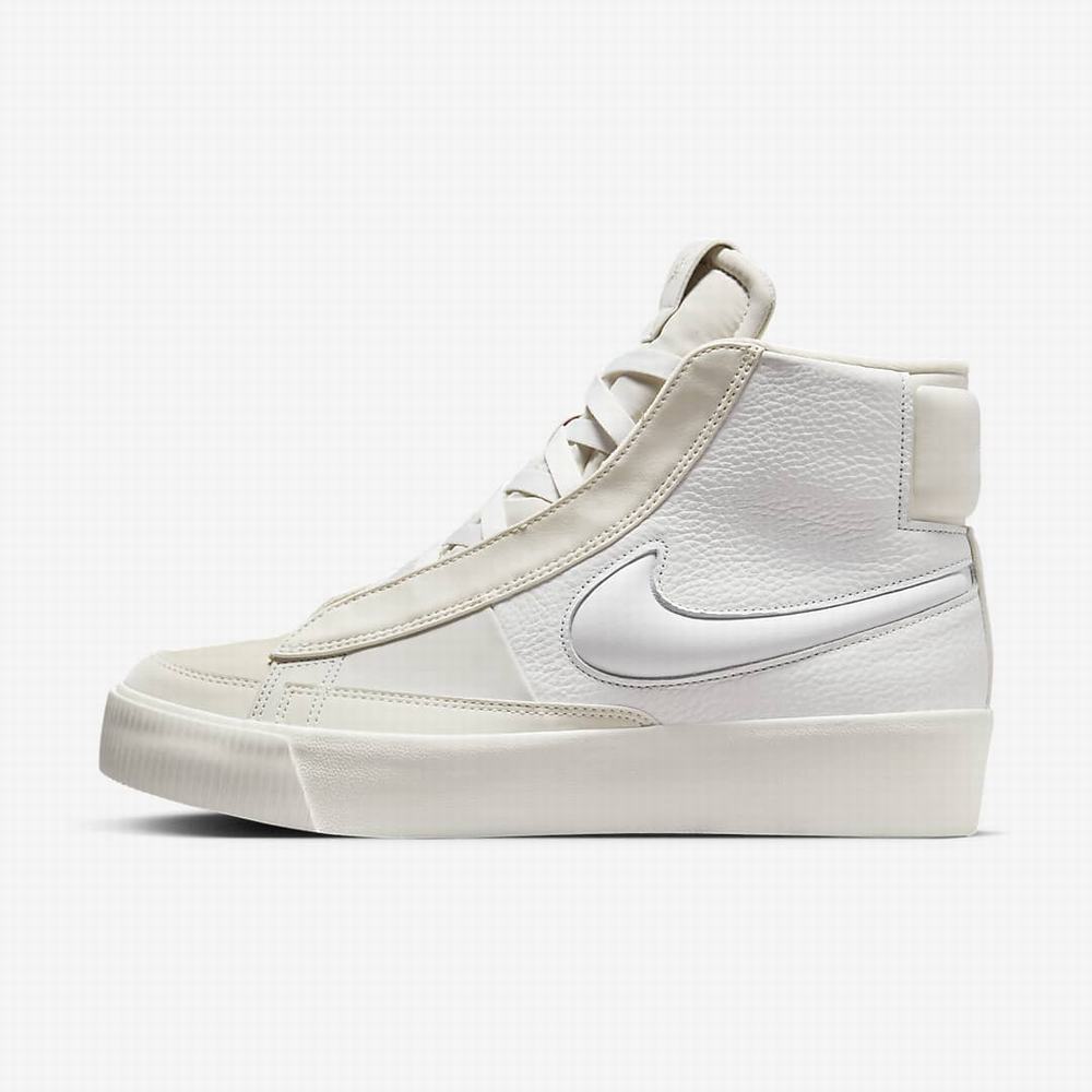 Tenisky Nike Blazer Mid Victory Damske Biele Svetlo Krém Biele | SK510947