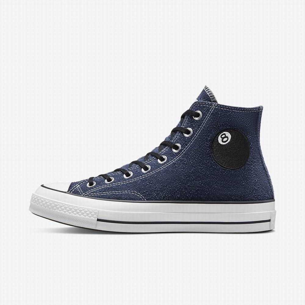 Tenisky Nike Converse x Stüssy Chuck 70 8-Ball Panske Námornícka Modrá | SK092176