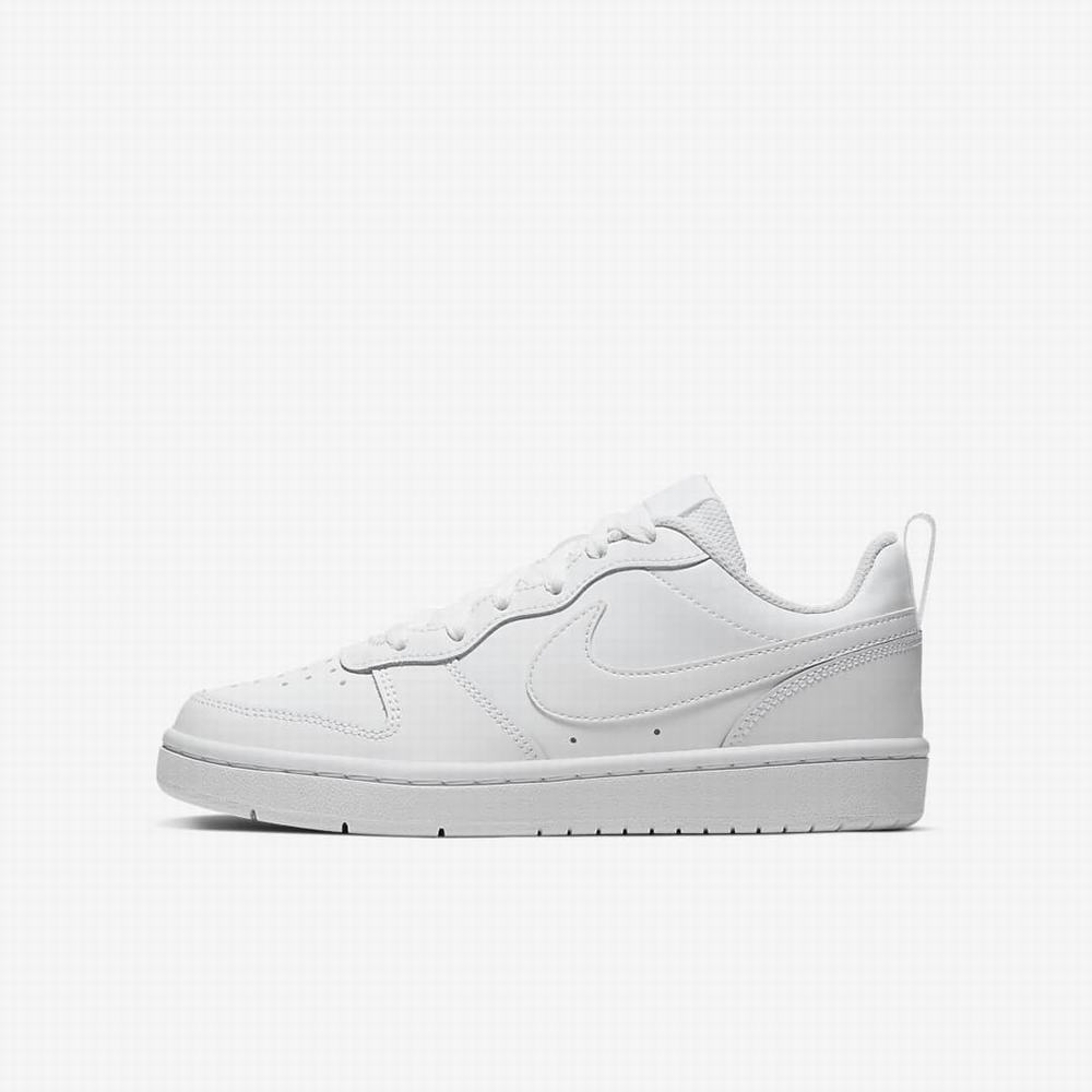 Tenisky Nike Court Borough Low 2 Detske Biele | SK371945