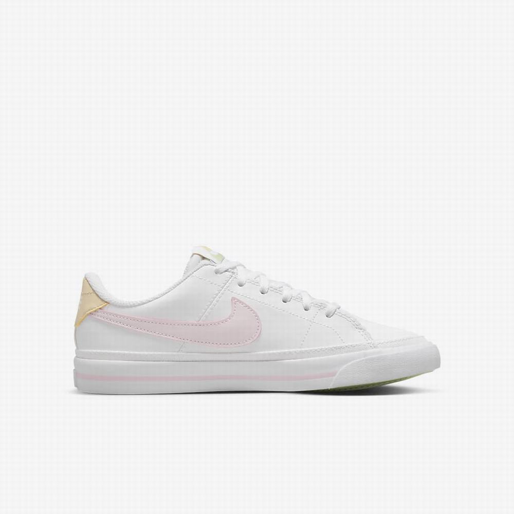 Tenisky Nike Court Legacy Detske Biele Oranžové Ruzove | SK526307