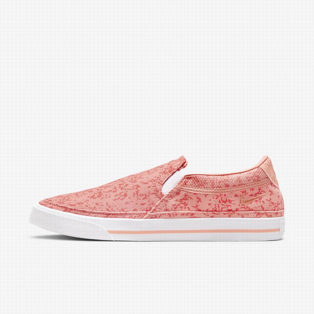 Tenisky Nike Court Legacy Print Damske Ruzove Biele | SK354891