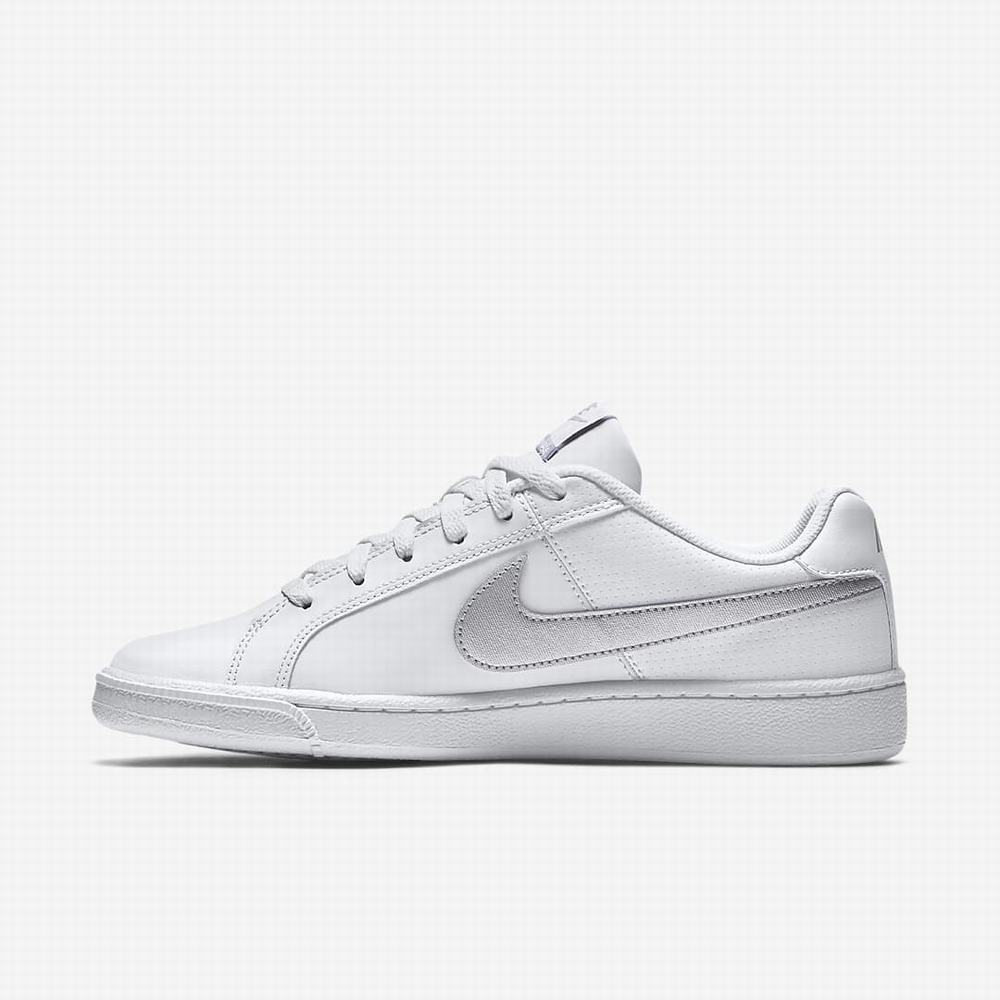 Tenisky Nike Court Royale Damske Biele Metal Strieborne | SK519427