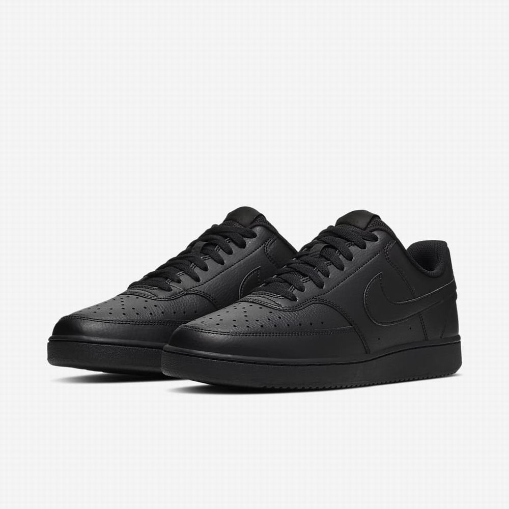 Tenisky Nike Court Vision Low Damske Čierne | SK607153