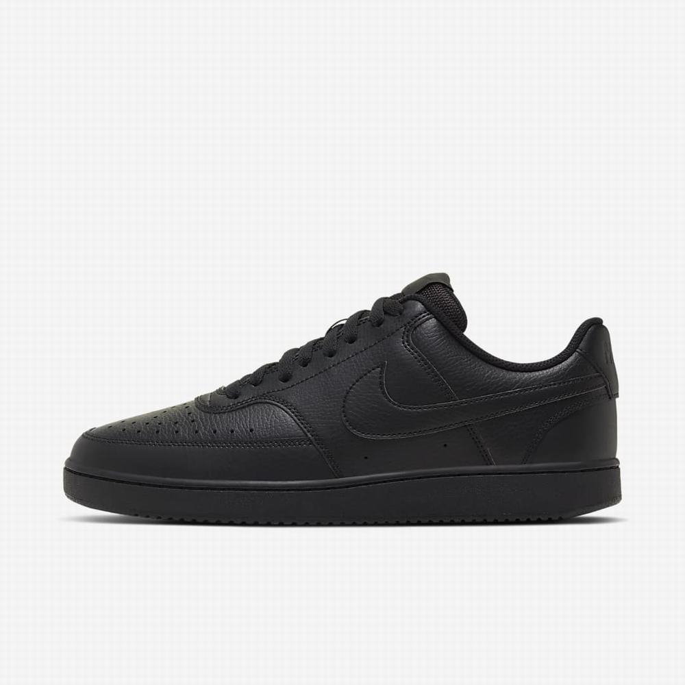 Tenisky Nike Court Vision Low Damske Čierne | SK607153