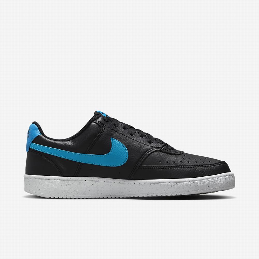 Tenisky Nike Court Vision Low Next Nature Panske Čierne Biele Modre | SK041579