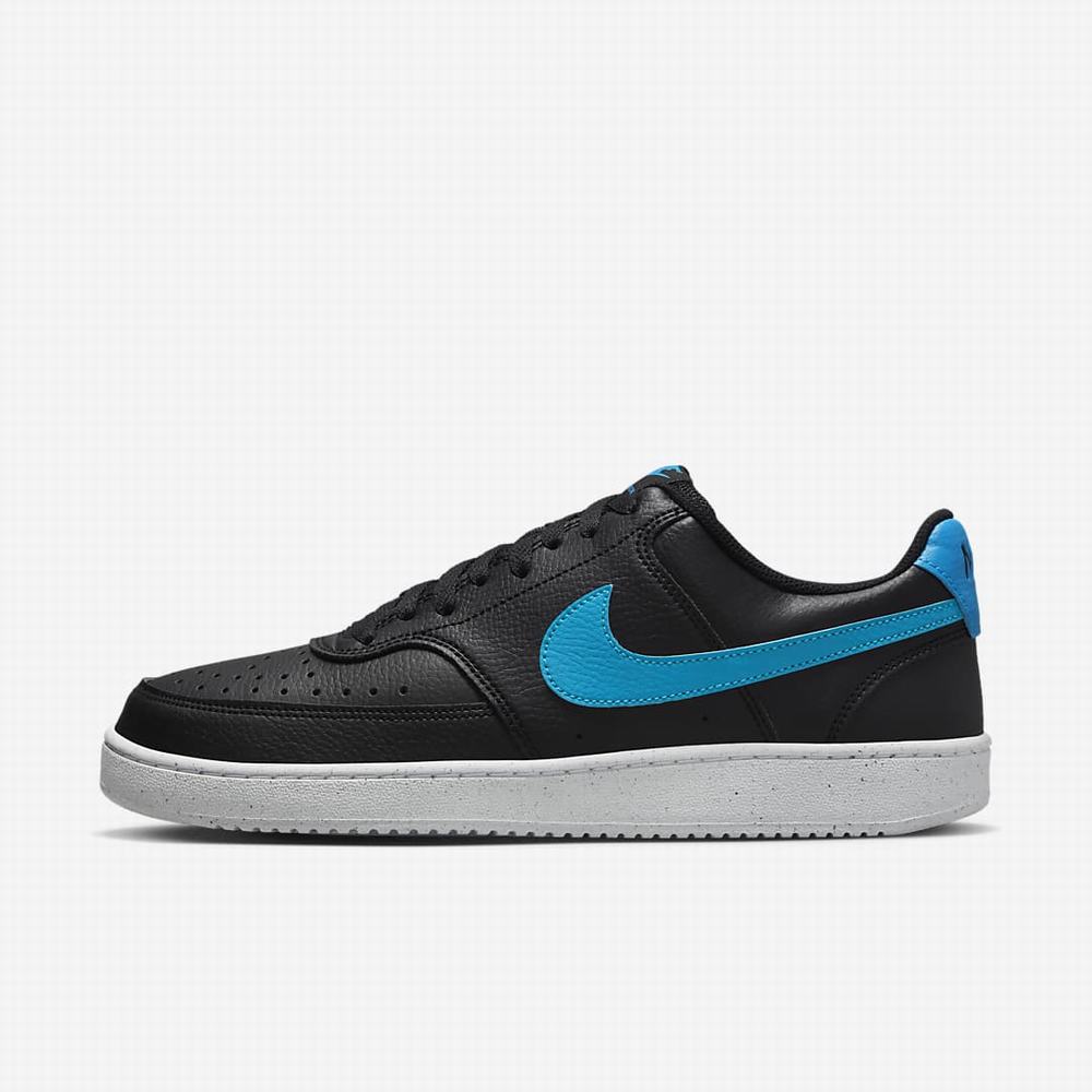 Tenisky Nike Court Vision Low Next Nature Panske Čierne Biele Modre | SK041579