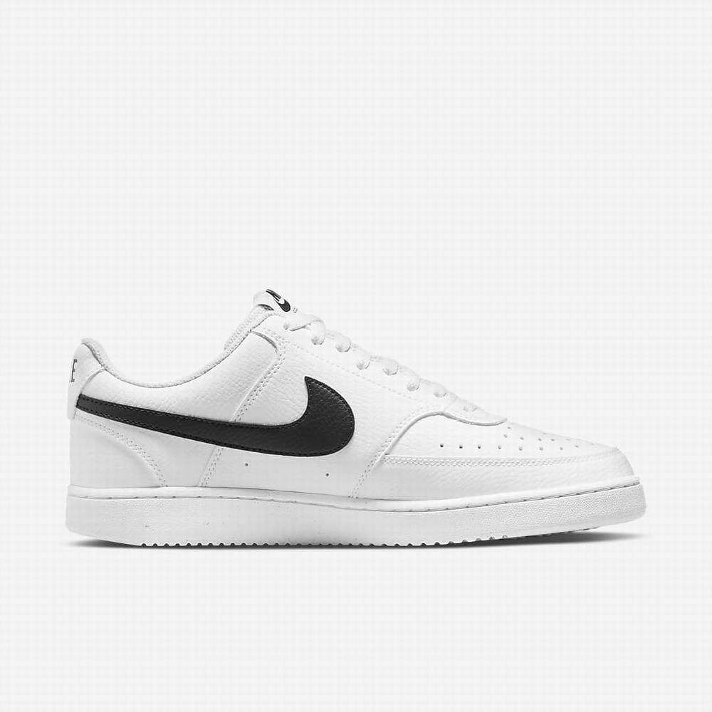 Tenisky Nike Court Vision Low Next Nature Panske Biele Čierne | SK657938