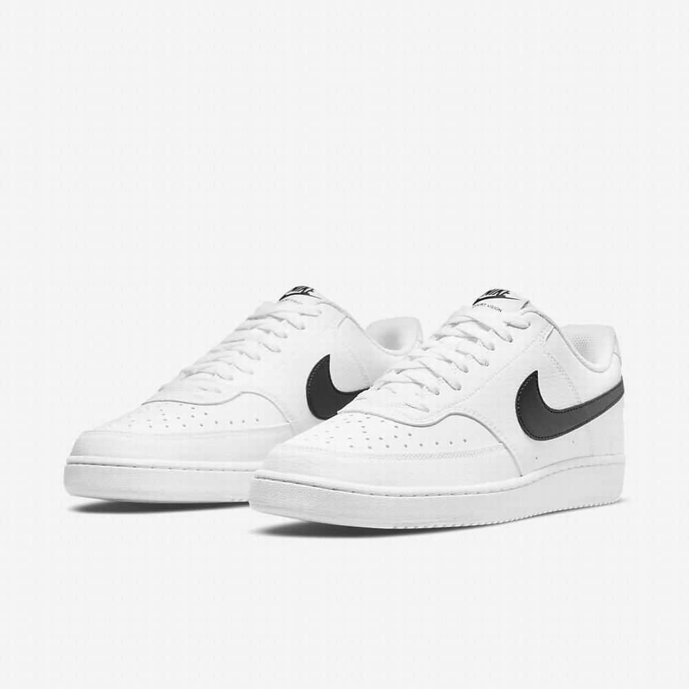 Tenisky Nike Court Vision Low Next Nature Panske Biele Čierne | SK657938