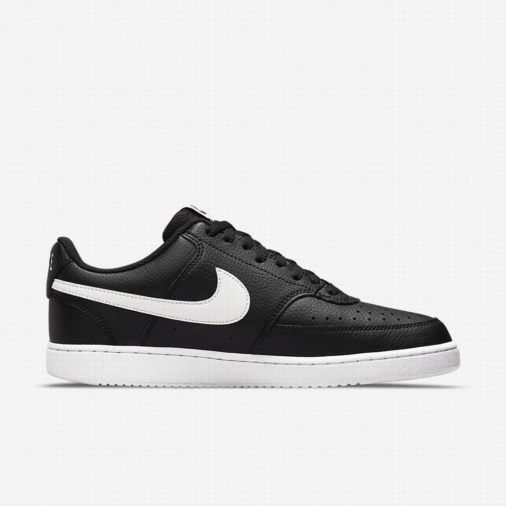 Tenisky Nike Court Vision Low Next Nature Panske Čierne Biele | SK723016