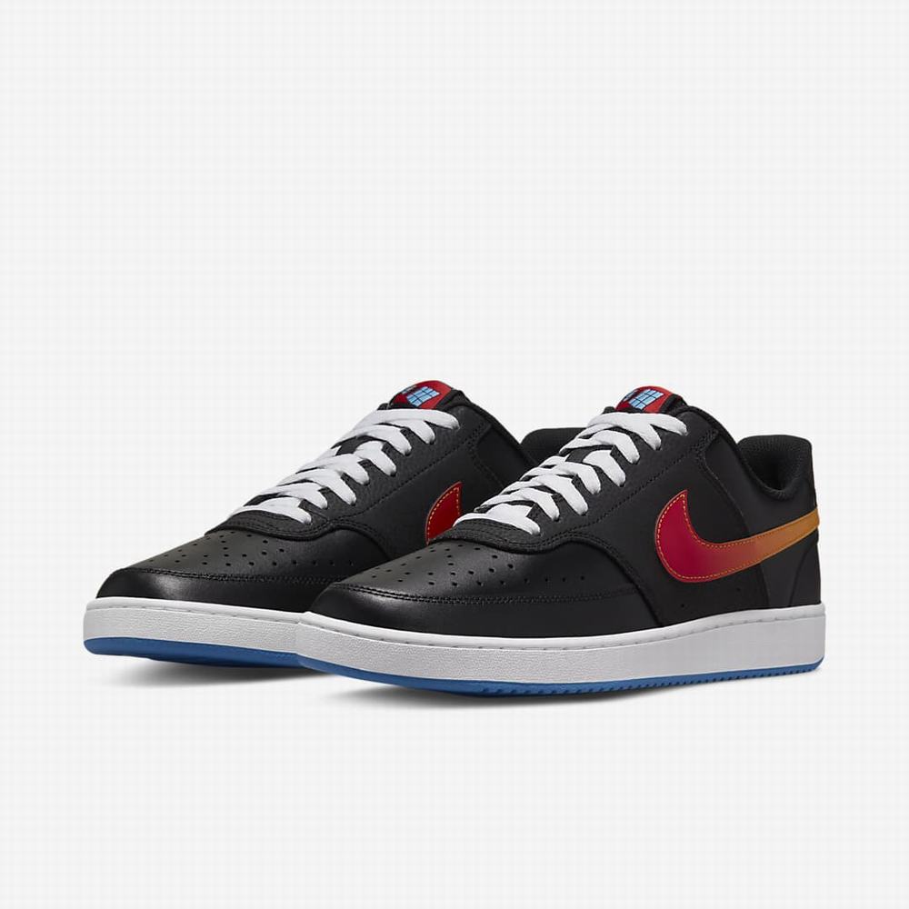 Tenisky Nike Court Vision Low Panske Čierne Červené Zlate Viacfarebný | SK940753