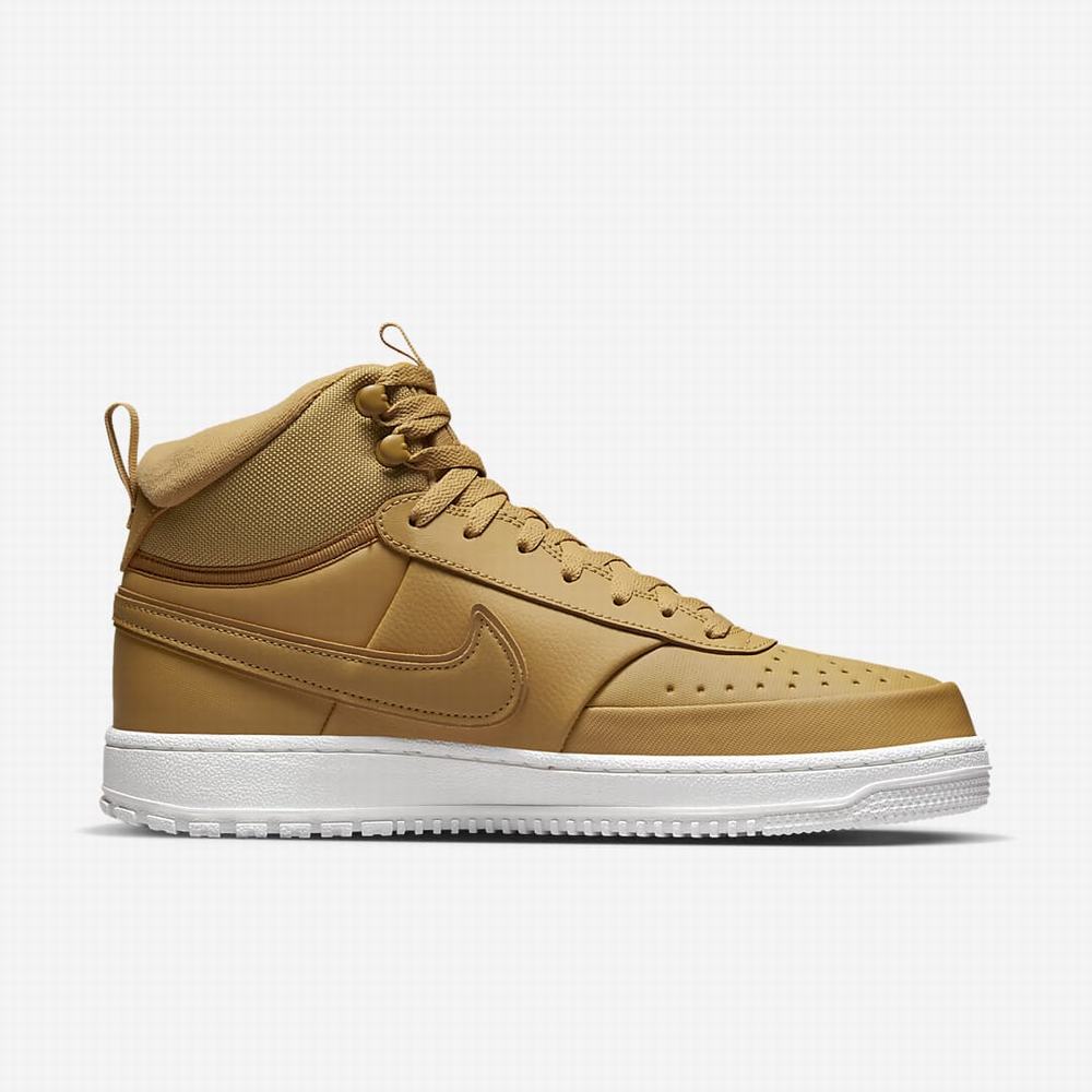 Tenisky Nike Court Vision Mid Winter Panske Zlate | SK741350