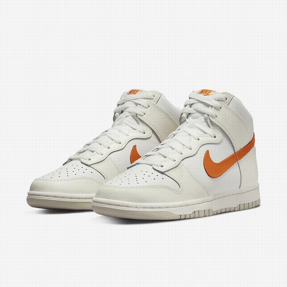 Tenisky Nike Dunk High Damske Biele Oranžové | SK036451