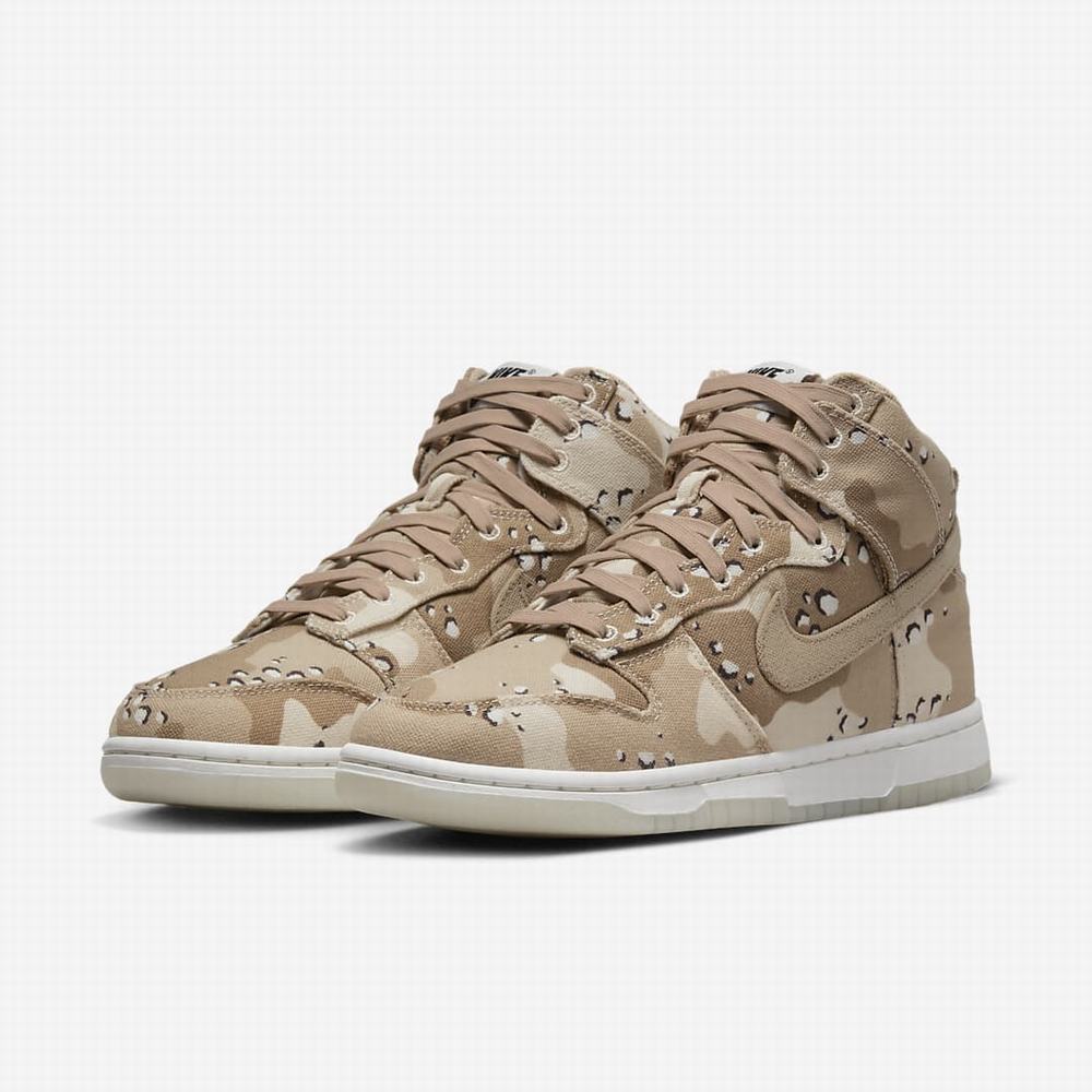 Tenisky Nike Dunk High Damske Hnede Svetlo Ruzove | SK342096