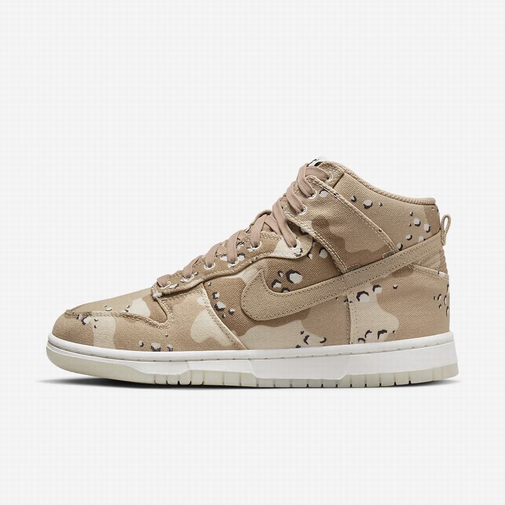 Tenisky Nike Dunk High Damske Hnede Svetlo Ruzove | SK342096