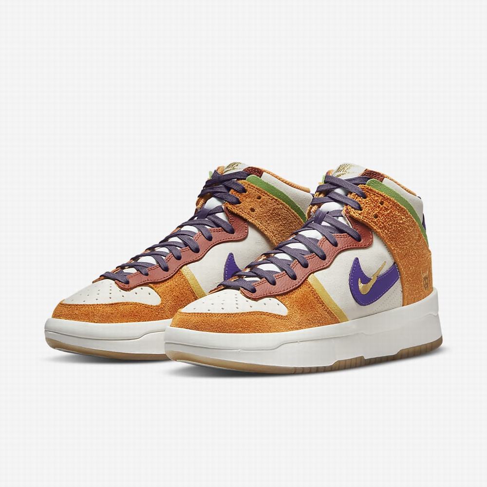 Tenisky Nike Dunk High Up Premium Damske Béžové Nachový | SK068792