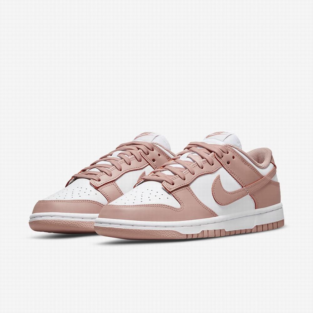 Tenisky Nike Dunk Low Damske Biele Ruzove | SK458261