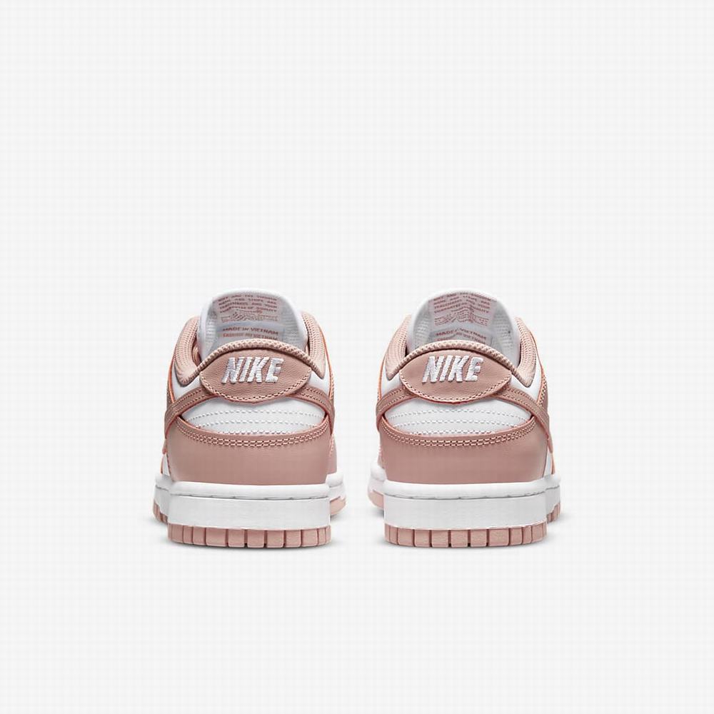 Tenisky Nike Dunk Low Damske Biele Ruzove | SK458261