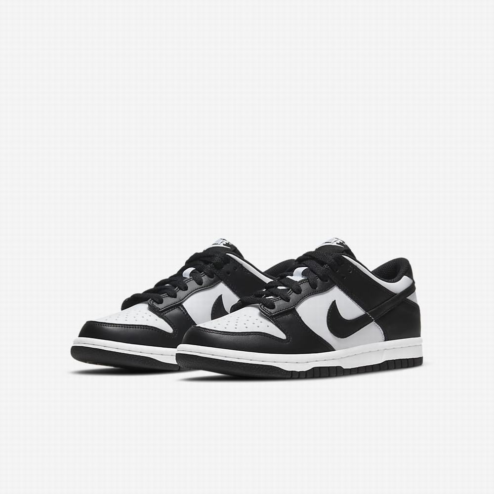 Tenisky Nike Dunk Low Detske Biele Čierne | SK061735