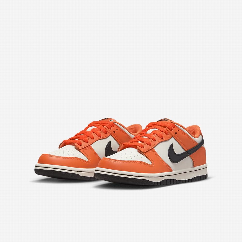 Tenisky Nike Dunk Low Detske Béžové Oranžové Čierne | SK219657