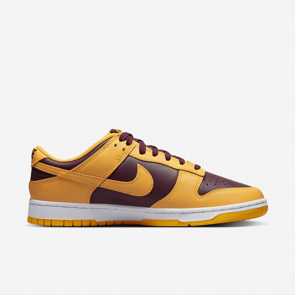 Tenisky Nike Dunk Low Retro Panske Zlate Biele Tmavo Bordove Zlate | SK312680