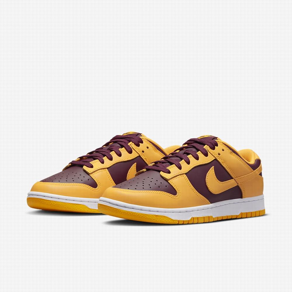 Tenisky Nike Dunk Low Retro Panske Zlate Biele Tmavo Bordove Zlate | SK312680