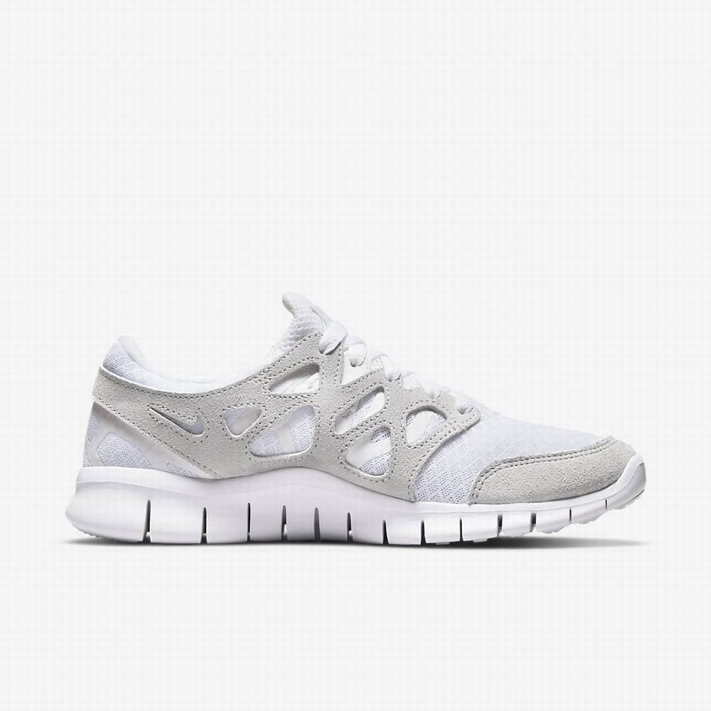 Tenisky Nike Free Run 2 Damske Biele Platina Biele | SK659172