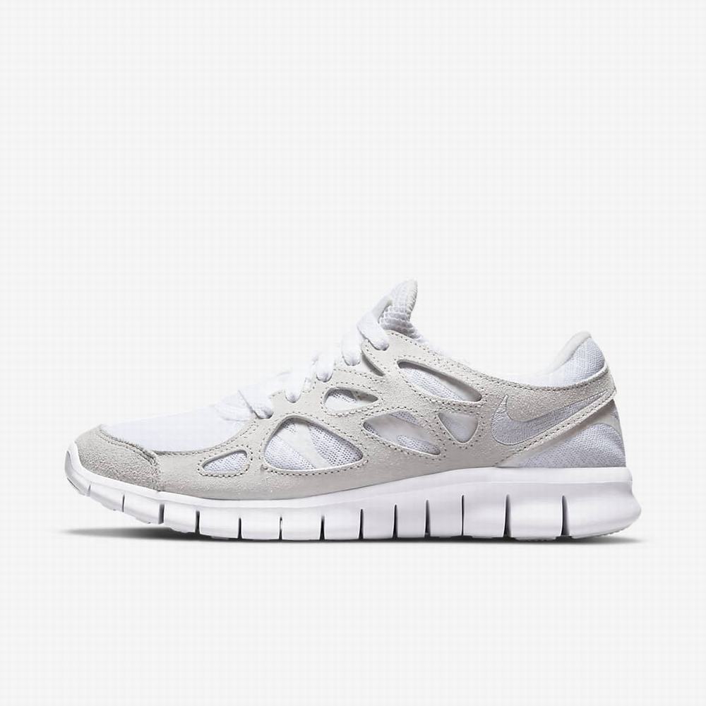 Tenisky Nike Free Run 2 Damske Biele Platina Biele | SK659172