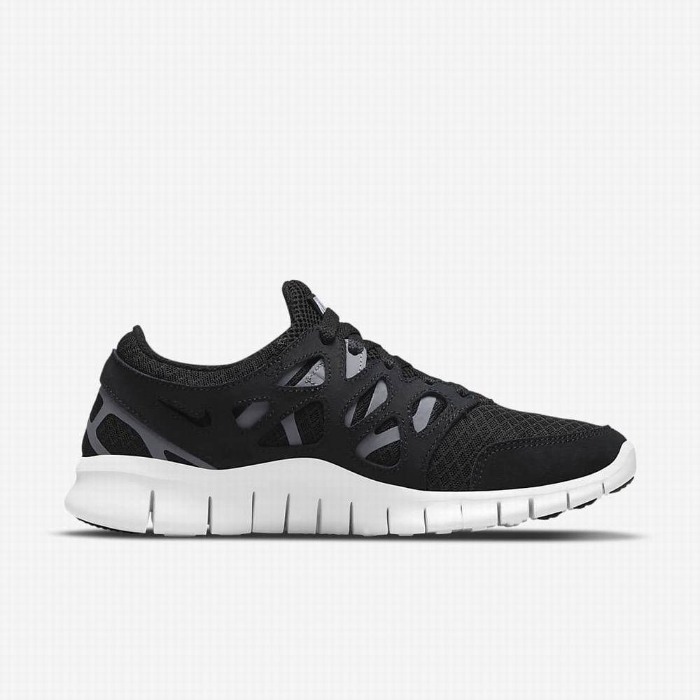 Tenisky Nike Free Run 2 Damske Čierne Tmavo Siva Biele | SK135478