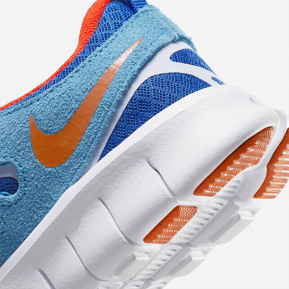 Tenisky Nike Free Run 2 Detske Modre Kráľovská Modrá Biele Oranžové | SK540879