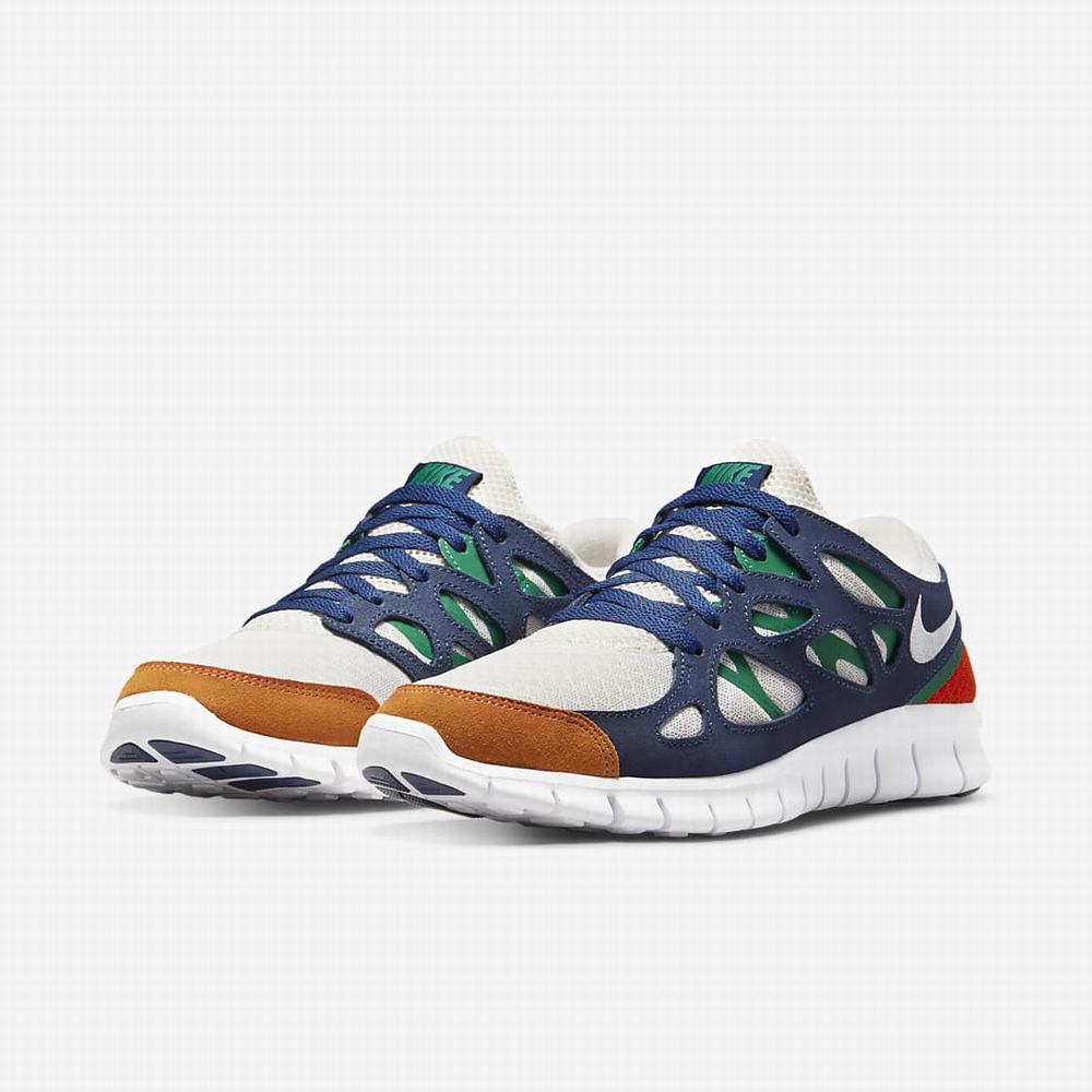 Tenisky Nike Free Run 2 Panske Béžové Námornícka Modrá Biele | SK849156