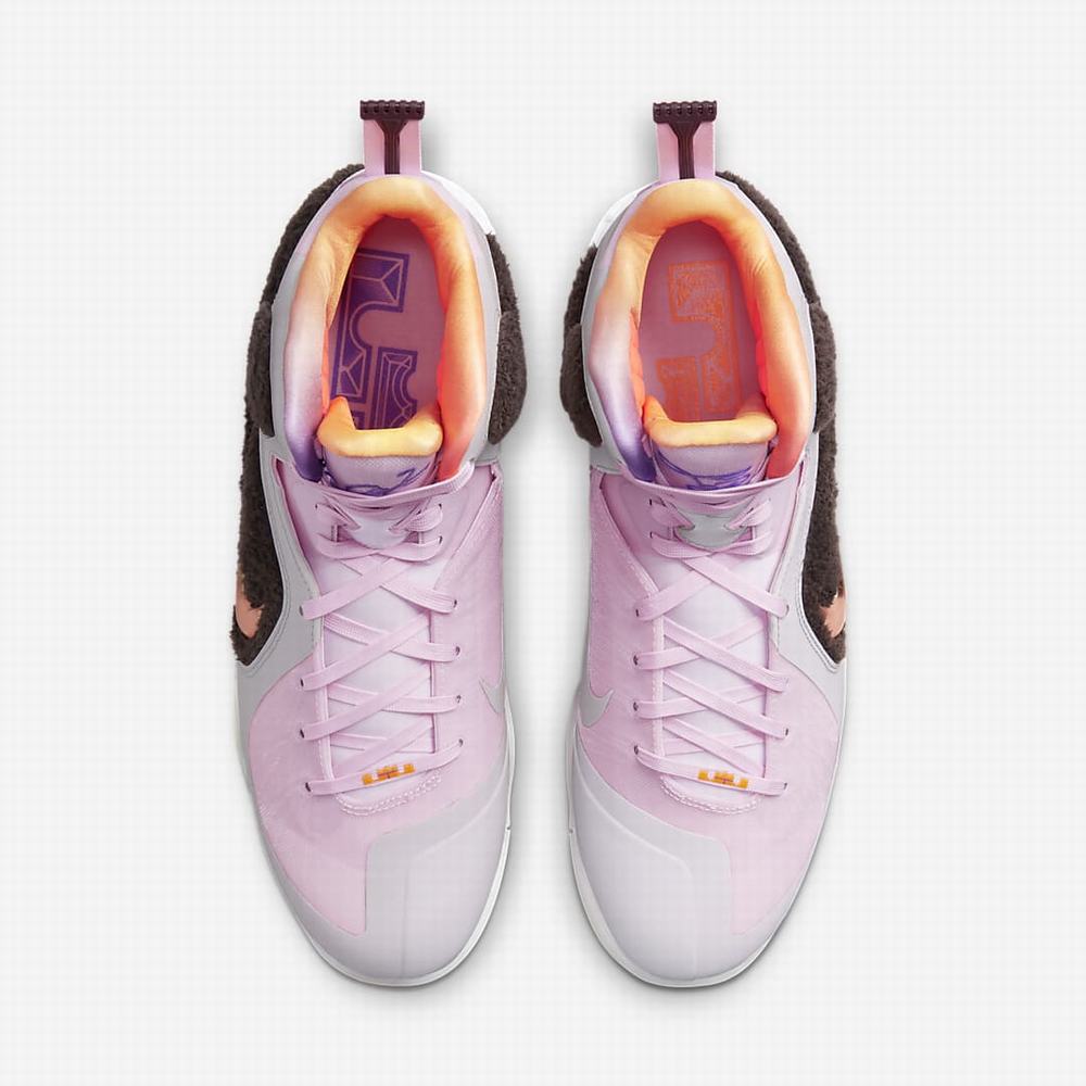 Tenisky Nike LeBron IX Panske Ruzove Hnede Biele Viacfarebný | SK728501