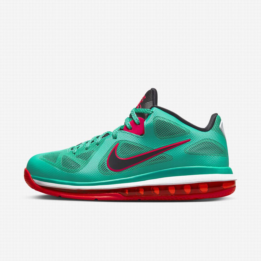 Tenisky Nike Lebron 9 Low Panske Zelene Červené Biele Čierne | SK610972