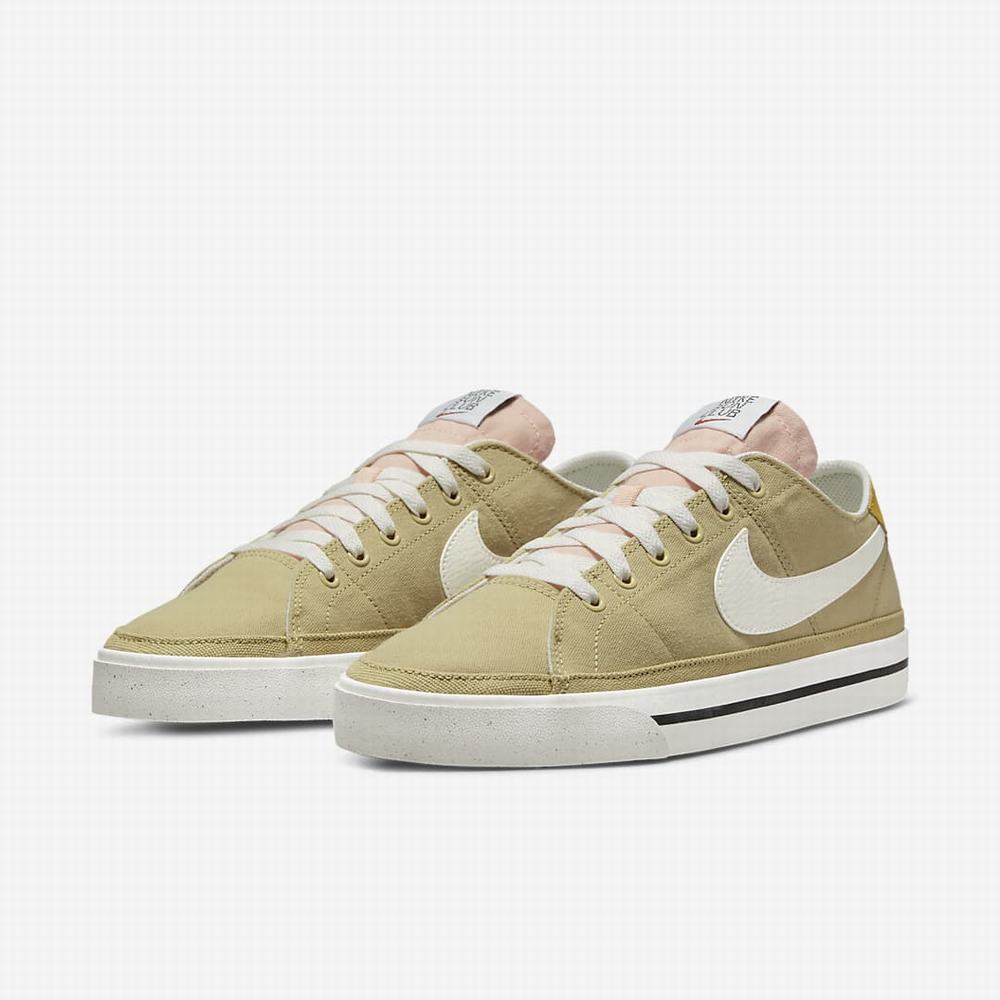 Tenisky Nike NikeCourt Legacy Canvas Next Nature Panske Hnede Zelene Čierne | SK397562