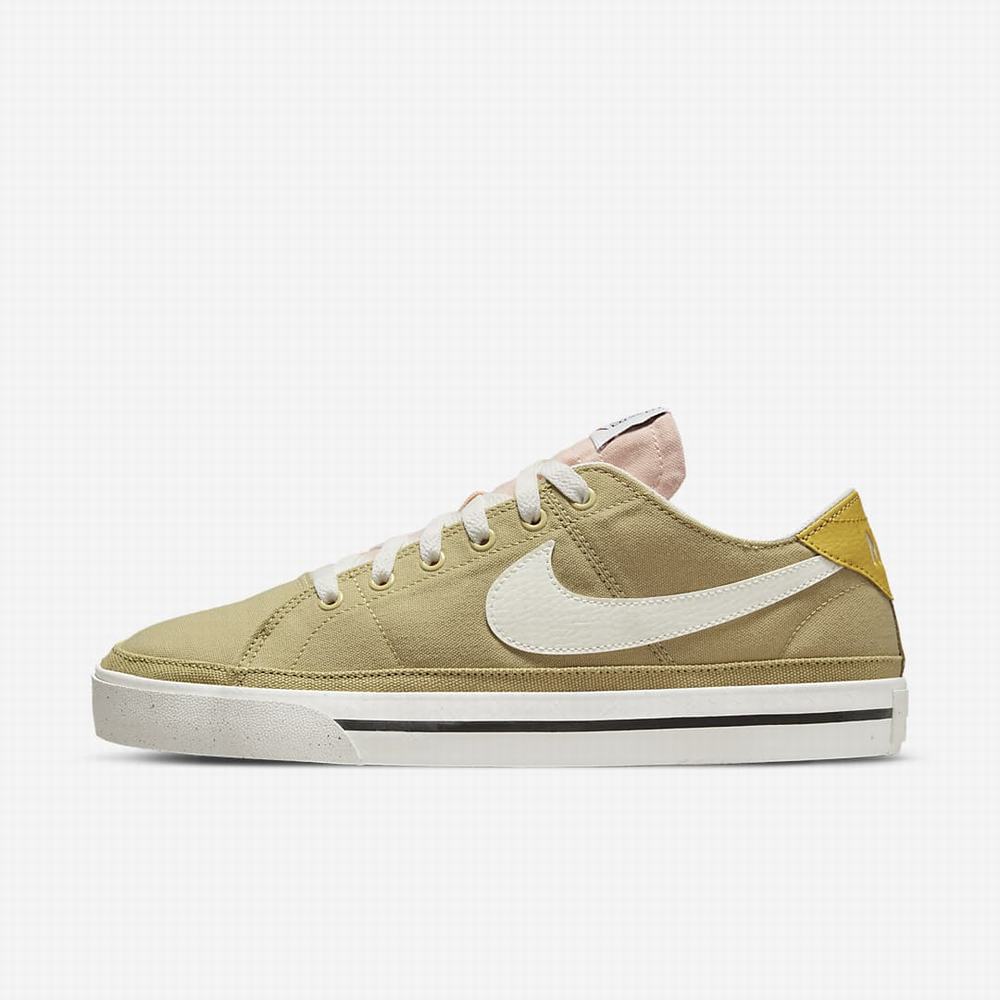 Tenisky Nike NikeCourt Legacy Canvas Next Nature Panske Hnede Zelene Čierne | SK397562