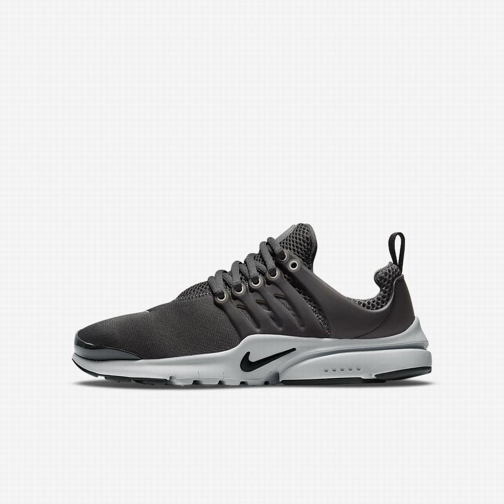 Tenisky Nike Presto Detske Tmavo Siva Čierne Siva Čierne | SK760492