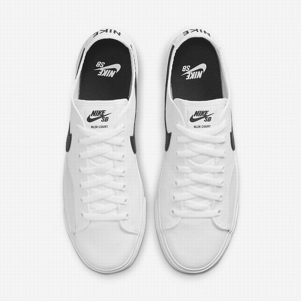 Tenisky Nike SB BLZR Court Damske Biele Čierne | SK960548