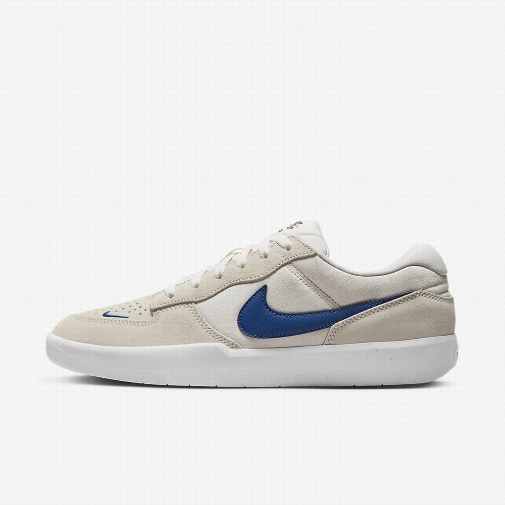 Tenisky Nike SB Force 58 Panske Béžové Biele Modre | SK509284