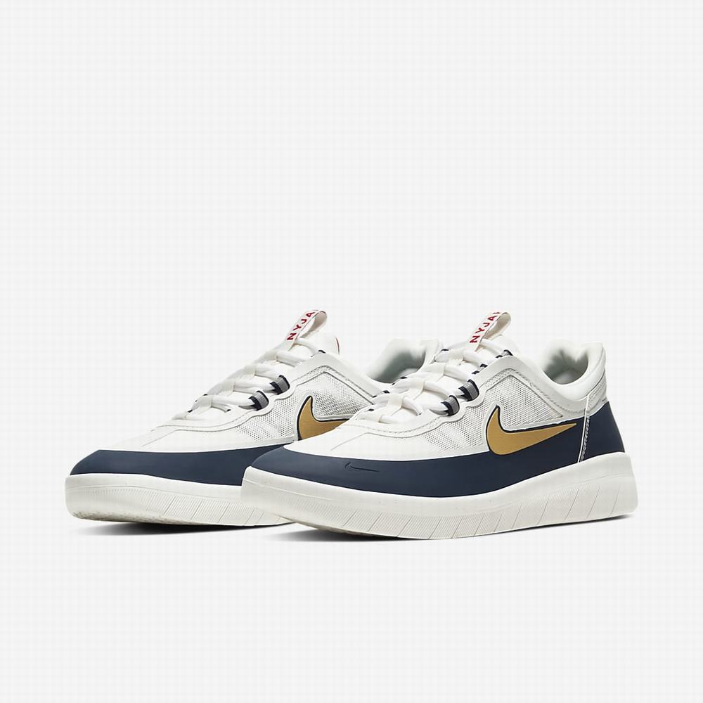 Tenisky Nike SB Nyjah Free 2 Damske Obsidian Biele Obsidian Zlate | SK725341