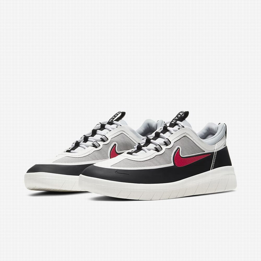 Tenisky Nike SB Nyjah Free 2 Damske Čierne Metal Strieborne Čierne Červené | SK984073