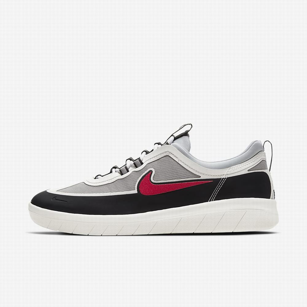 Tenisky Nike SB Nyjah Free 2 Panske Čierne Metal Strieborne Čierne Červené | SK953678