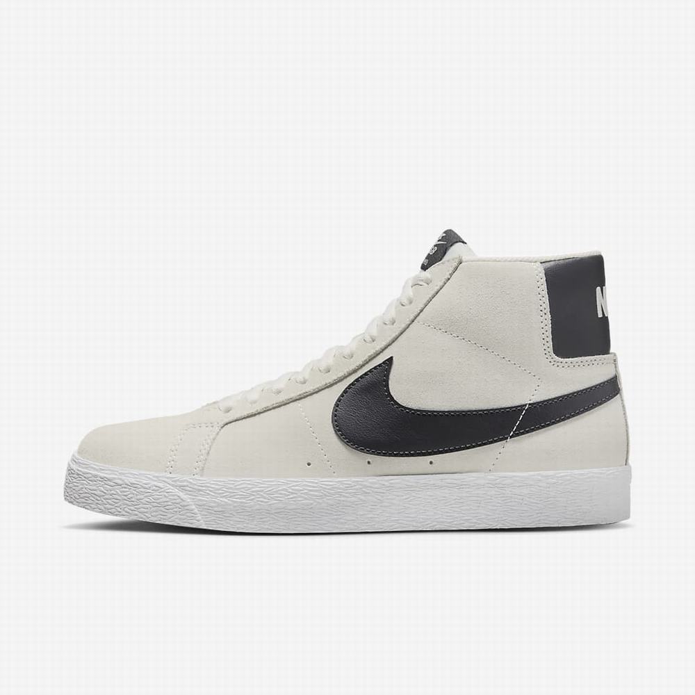 Tenisky Nike SB Zoom Blazer Mid Damske Béžové Biele Nachový | SK236857