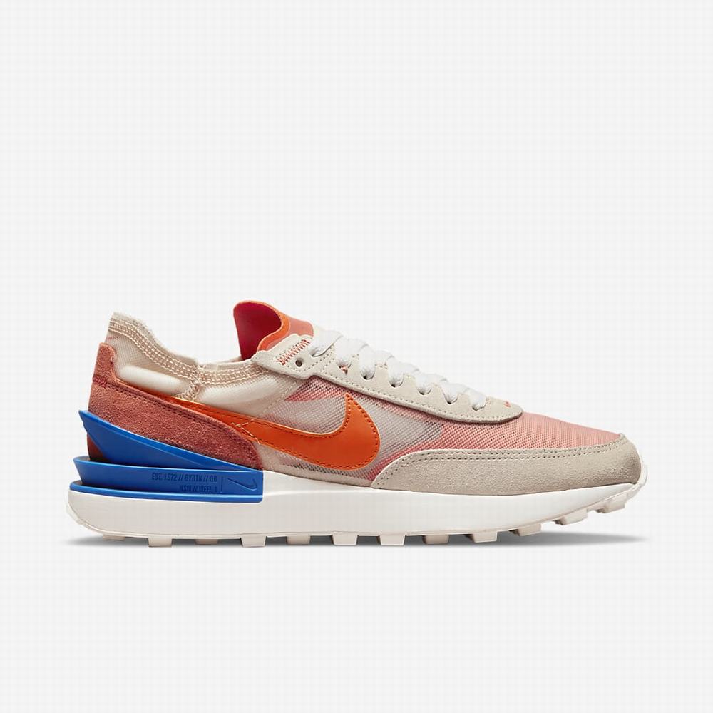 Tenisky Nike Waffle One Damske Biele Kráľovská Modrá Oranžové | SK941732