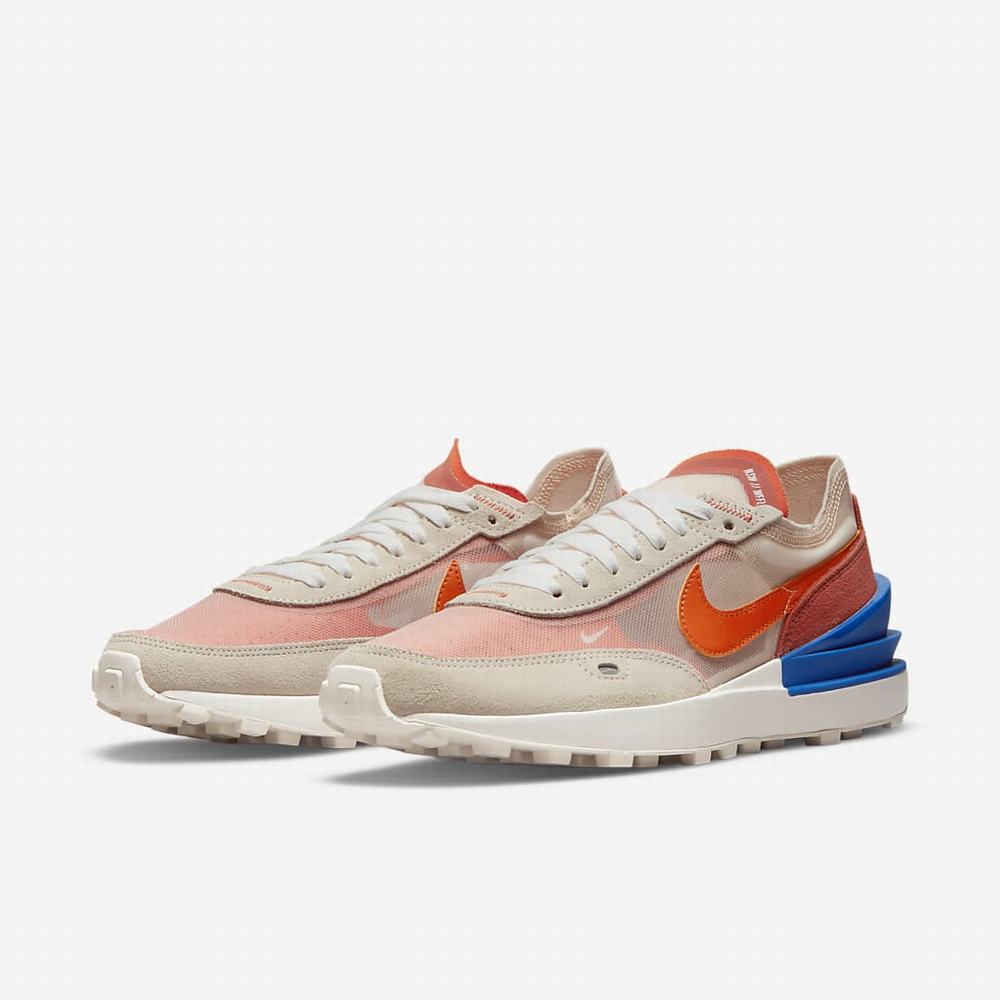 Tenisky Nike Waffle One Damske Biele Kráľovská Modrá Oranžové | SK941732