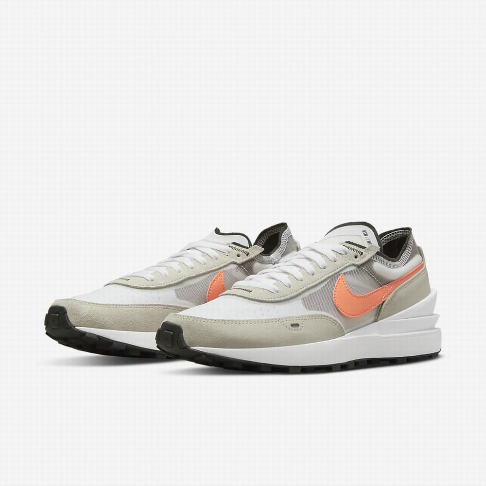 Tenisky Nike Waffle One Panske Biele Čierne Oranžové | SK347906