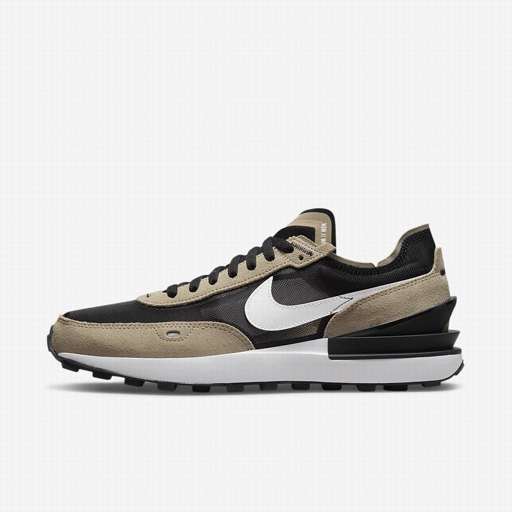 Tenisky Nike Waffle One Panske Čierne Hnedožltý Čierne Biele | SK719068