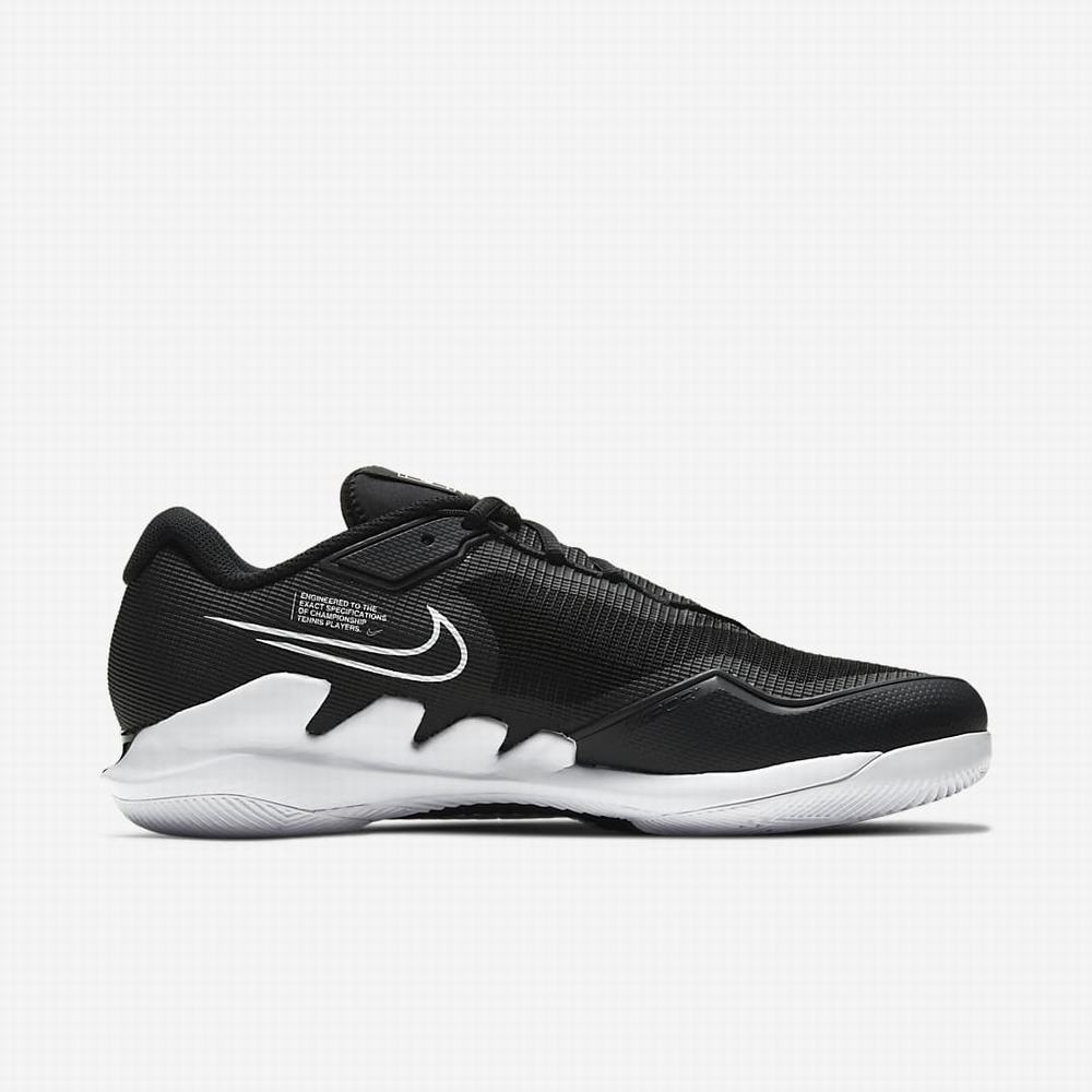 Tenisove Tenisky Nike NikeCourt Air Zoom Vapor Pro Hard Court Panske Čierne Biele | SK372859